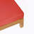 X-BACK CORNER BENCH-L WITH COFFEE TABLE, RED