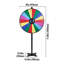 Roue de jeu pivotante de 36 pouces avec support - jeu de fortune effaçable à sec 18 fentes pour salons, carnavals et fêtes