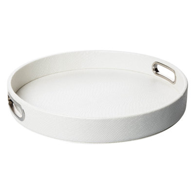 Brandt Leather / Faux Leather Decorative Tray