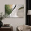 Abstrait vert beige, composition minimale, photos de salon contemporain, impression sur toile encadrée-126092615-126092616