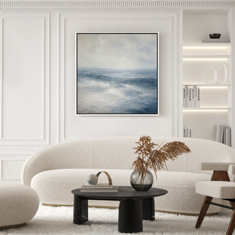 Art mural encadré, rétro, antique et classique pour chambre à coucher - 16 po x 16 po, H 16 po x l 16 po, Blanc