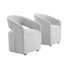 Chenille Roller Armchair