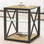 Ensemble de 2 tables de chevet modernes, table d'appoint de style industriel-27638328-27638325