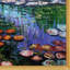 «Water Pink Lilies» par Claude Monet - Peinture sur toile encadrée-2060592126-2060592127