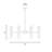 8-Light Chandelier in Warm Brass-128103457