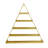 18 Piece Triangle Metal Bracket Shelf-80133812