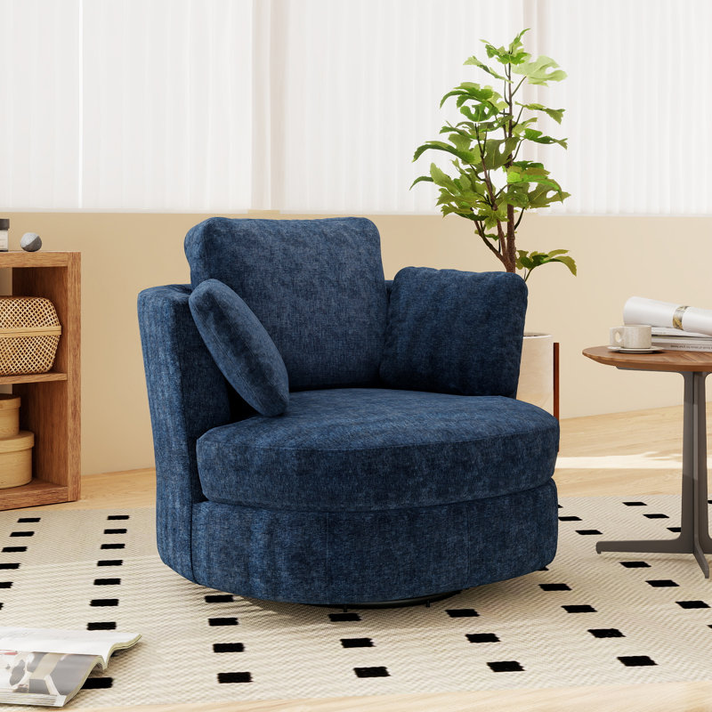 Fauteuil demi-tonneau pivotant de 40,55 po, Marine
