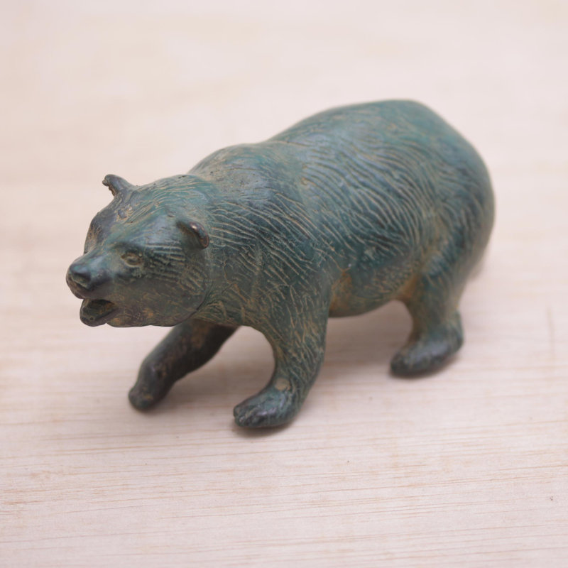 Figurine de l’indonésie en bronze-ours Continuum