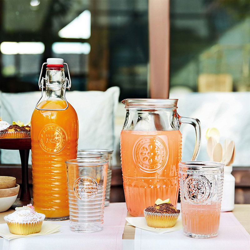 Romantic Glass Water Jug & Glasses