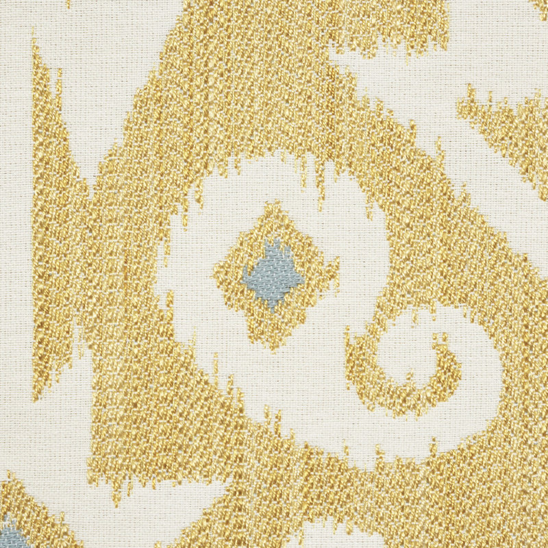 Tissu Crusoe Ikat, Jaune