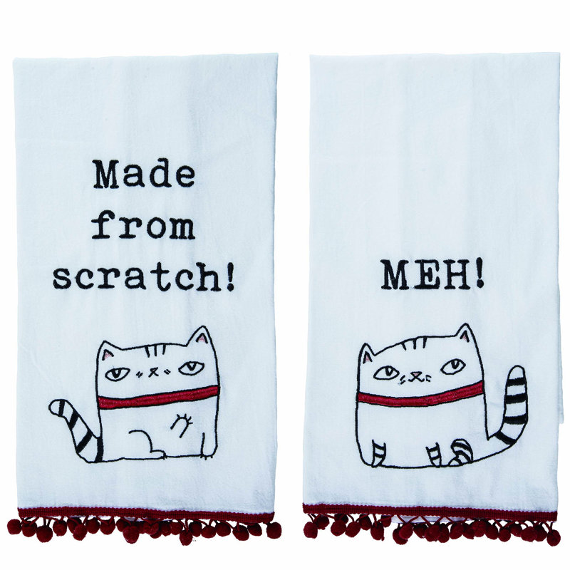 Ensemble de 2 serviettes à thé en tissu à ressort blanc de 30 po Trinx