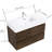 Bathroom Vanity Sink - Modern Wall Mounted Expectation, Double Drawer Storage Booster, Silent Contraption, Elegant Handle- Style 36" In With Rich Capacity, Quiet Slides & Stylish Appearance-1664262370-1664262382