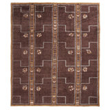 Hand Knotted Wool Geometric Area Rug