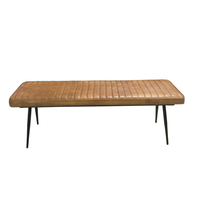 Grady Cushion Side Bench Camel And Black