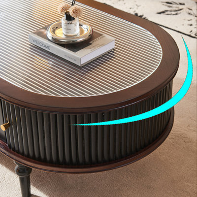 French retro-style multi-functional coffee table
