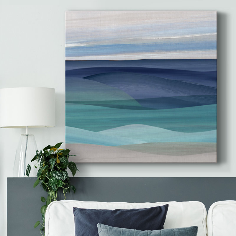 «Blue Valley II», toile tendue avec châssis, H 40 po x l 40 po x P 1,5 po