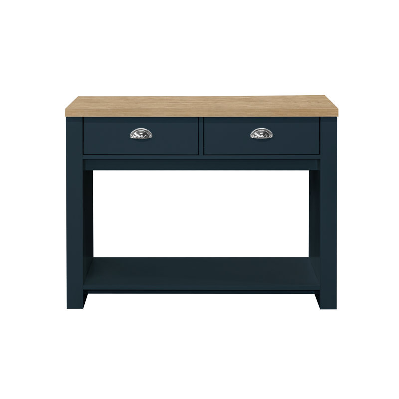 Napanoch 99Cm Console Table, Navy Blue