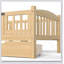 Lit plateforme simple TG pour enfants avec garde-corps pleine longueur et tiroirs de rangement, tête de lit enfantine pour la sécurité et l'organisation-129431925