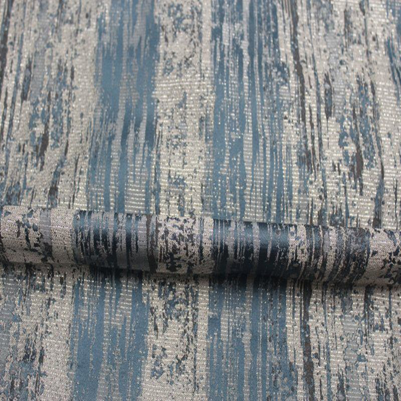 Tissu d'ameublement 100% ivoire Miniral, Bleu
