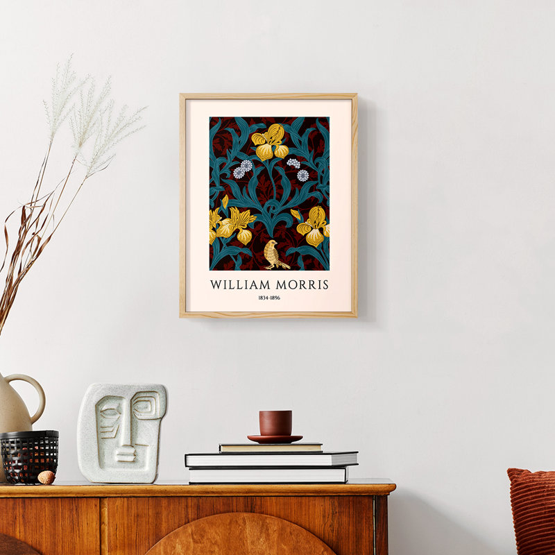 William Morris, reproduction encadrée CXCIV, Naturel, H 14 po x l 11 po