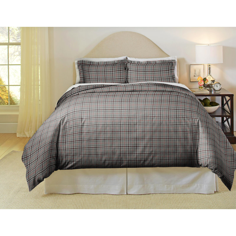 Housse de couette réversible 100% coton Pointehaven 180 g / m² 100% coton, Housse de couette simple / simple TG et 1 taie dé