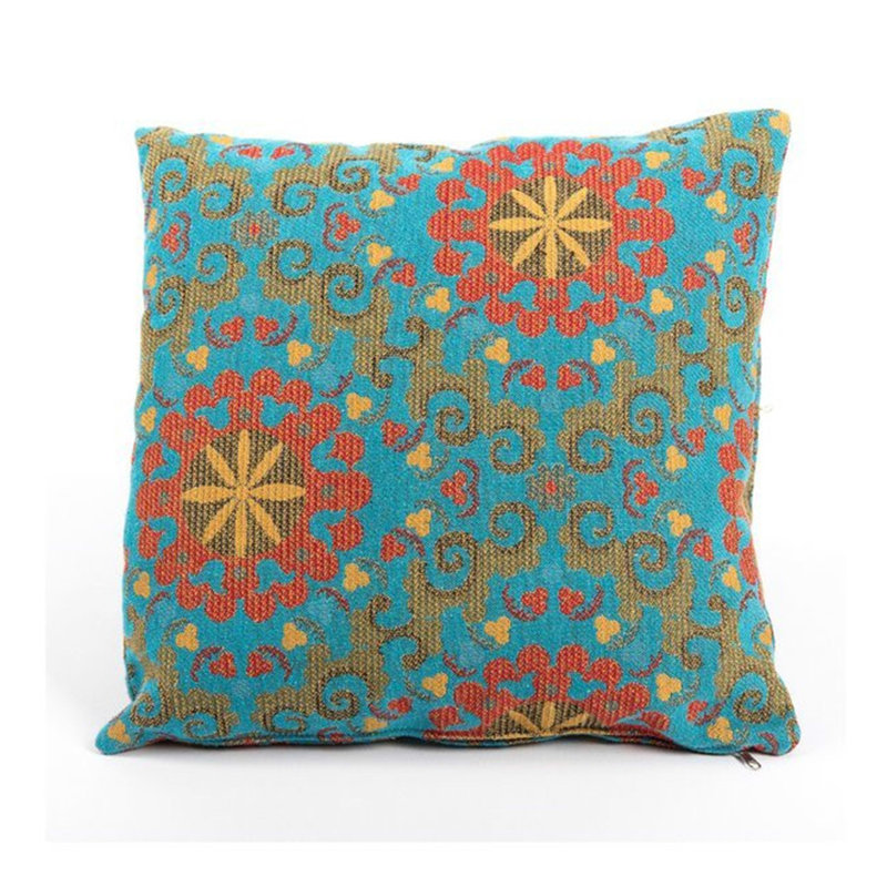 Coussin bleu de qualité supérieure, 5,9 po x 17,7 po x 5,9 po | Housse 100% polycoton avec bourre en fibres, amovible et lavable à la machine | Idéal pour la décoration intérieure, le confort et les sièges polyvalents