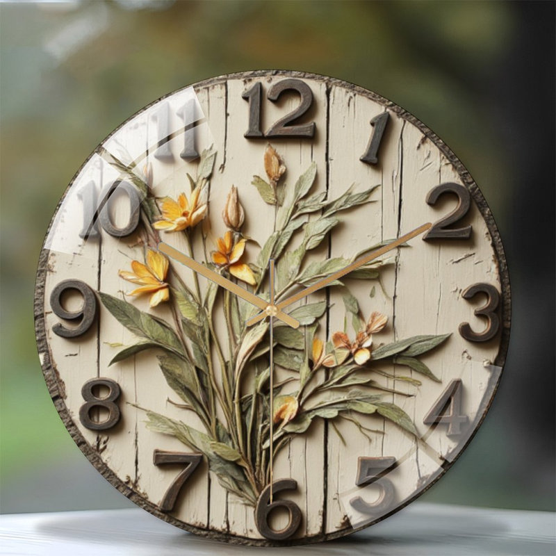 Horloge murale en verre Dorn