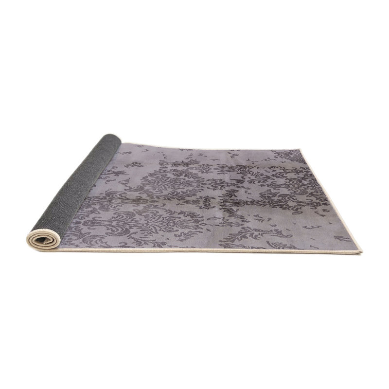Tapis mauve à motif floral Harriette, Rond 7 pi