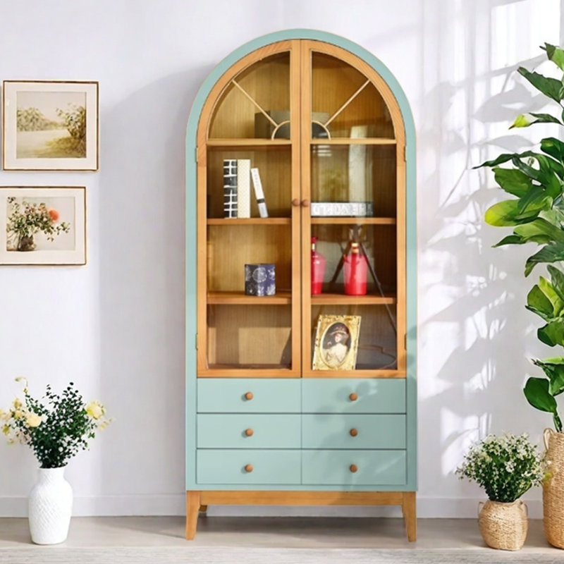 Multi-functional standard bookcase, Lake Blue