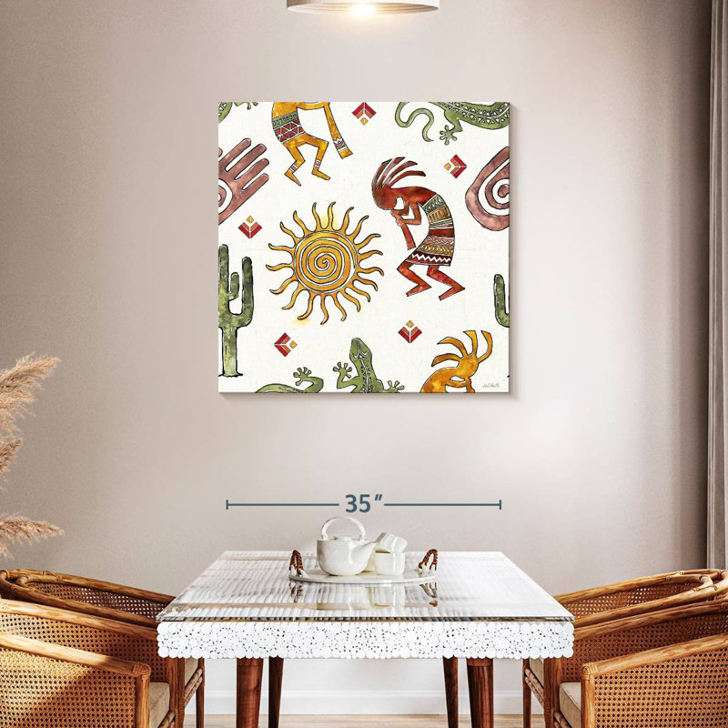 Motif de style sud-ouest Lelar I, H 36 po x l 36 po