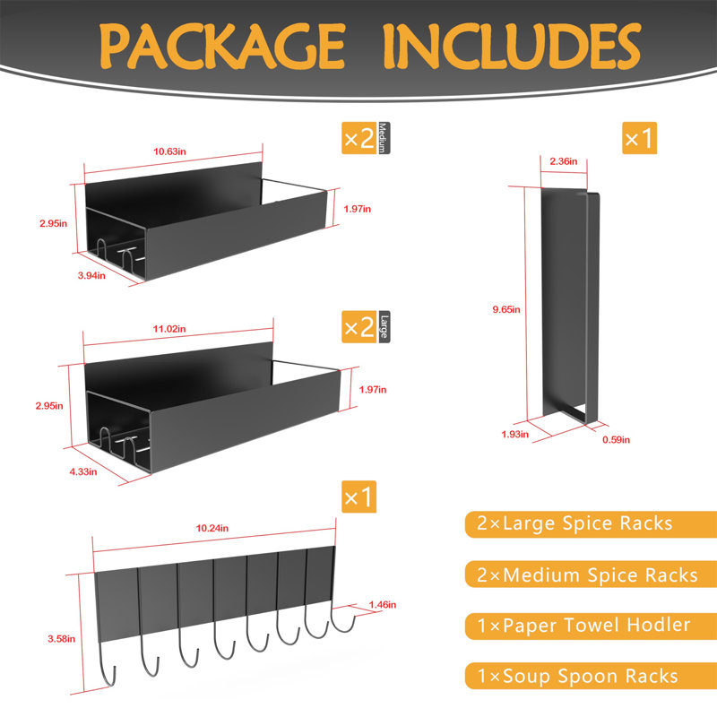 Bulmer Wall Spice Rack
