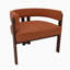 Fauteuil en tissu chenille avec dossier ouvert-796738175