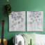 Lavande florale Fresco I - ensemble de 2 reproductions d'art sur toile encadrées