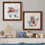 «Farm Tub Pig», ensemble de 2 peintures sur toile encadrées-10782389-10782396