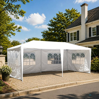 10X20' Wedding Party Canopy Tent Outdoor Gazebo With 6 Removable  Sidewalls