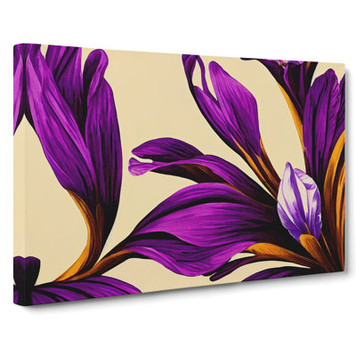 Evolving Modern Flowers - Wrapped Canvas