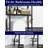 Over The Toilet Storage Rack - Freestanding Over The Toilet Storage Cabinet with Paper Holder & Hooks, Bathroom Organizers and Storage, Brown + Black, 4 Tiers (72.6" H)