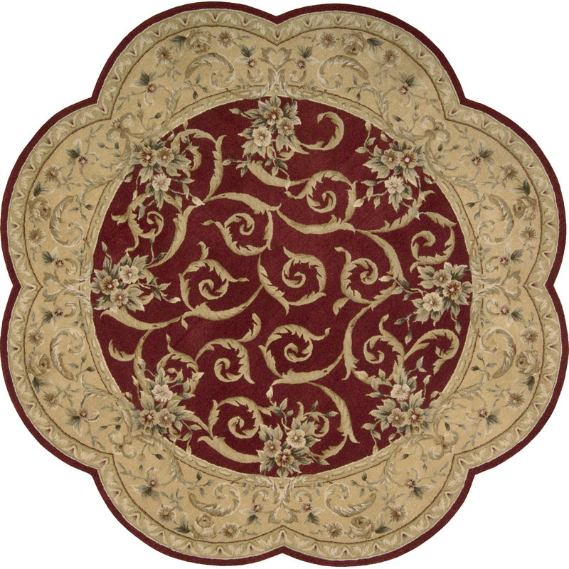 Leland Wool Oriental Indoor Rug, Round 8'