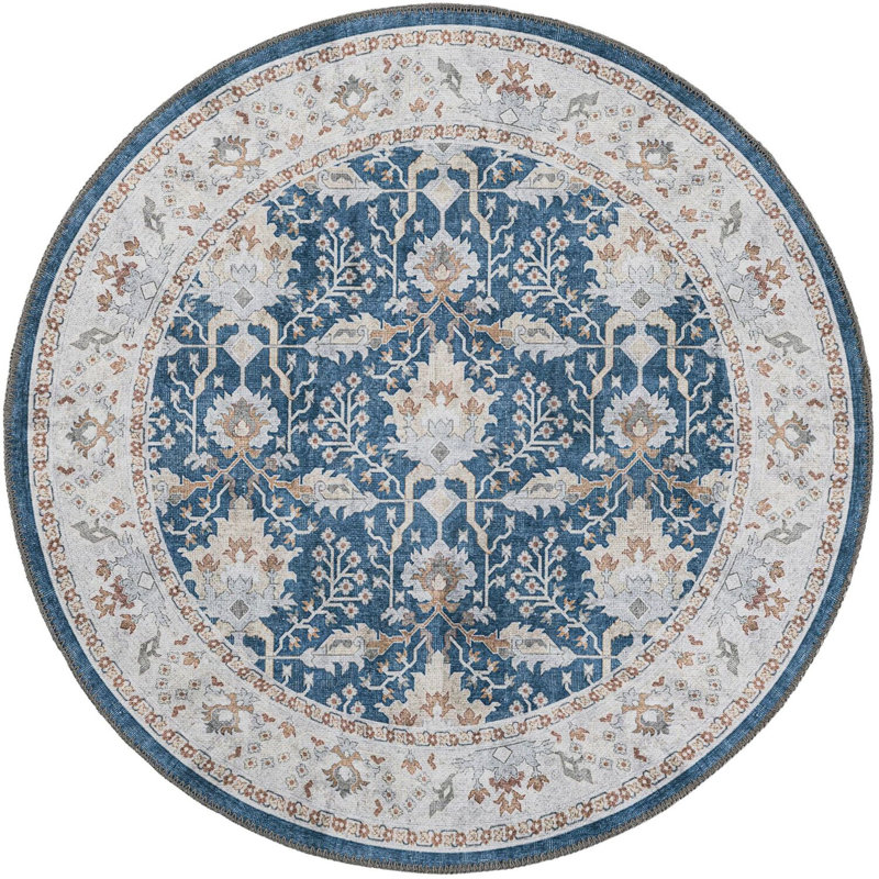 Tapis de couloir traditionnel Guljan, Rond 3 pi 6 po