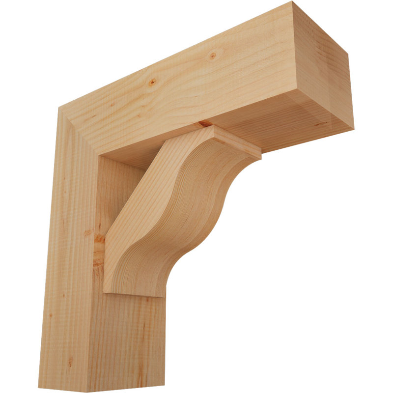 Support Funston Block avec support décalé, 22 X 22, Sapin Douglas de l 7 1/2 (lisse)