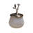 Malcom Bathroom Cotton Storage Container with Lid - Brass and Glass Jar, Elegant Christmas Gift