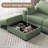 Mynyr Corduroy Sectional-1063852760