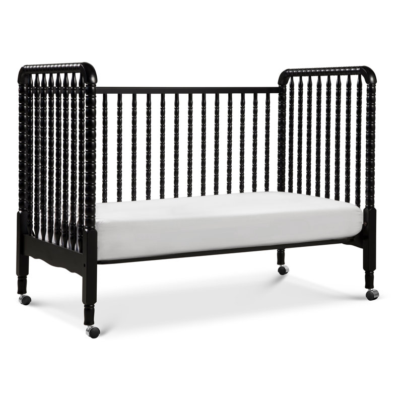 Lit de bébé convertible 3-en-1 Jenny Lind, Noir ébène