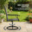 Ensemble de 2 chaises d'extérieur, chaises pivotantes-622523295