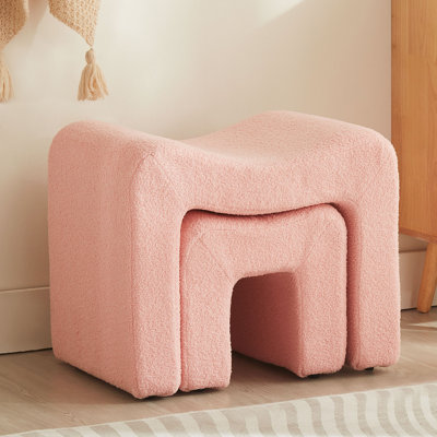 Catargiu 2 - Piece Teddy Upholstered Ottoman by Ebern Designs