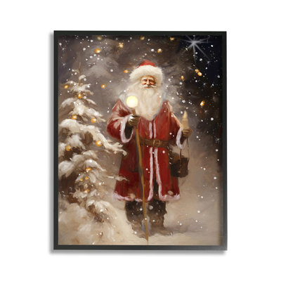 "Santa In Snowy Night Scene" par Ramona Murdock