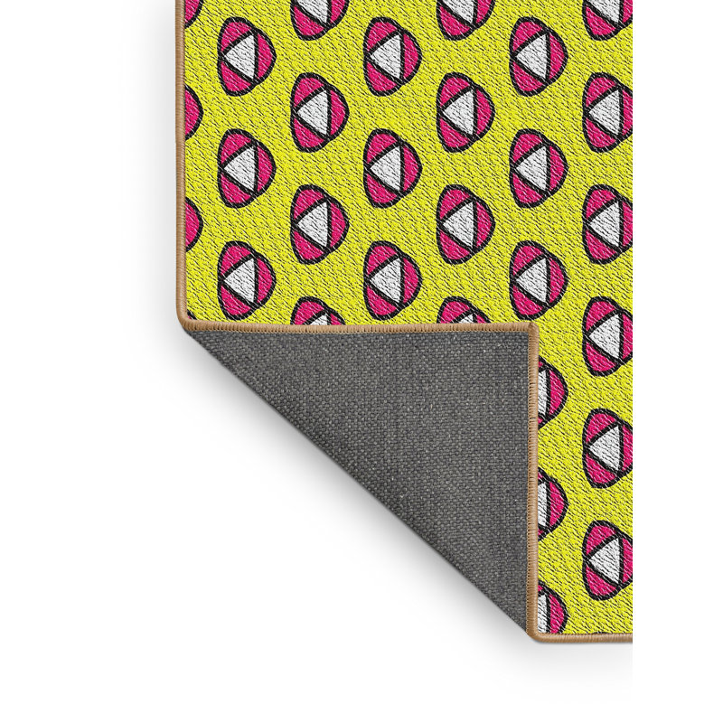 Tapis jaune Power Loom, Tapis de couloir 2 pi x 5 pi