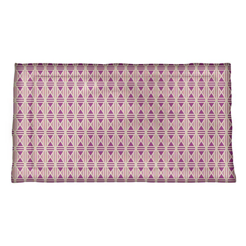 Taie décorative Katelyn Elizabeth, Microfibre, Très grand lit, Mauve