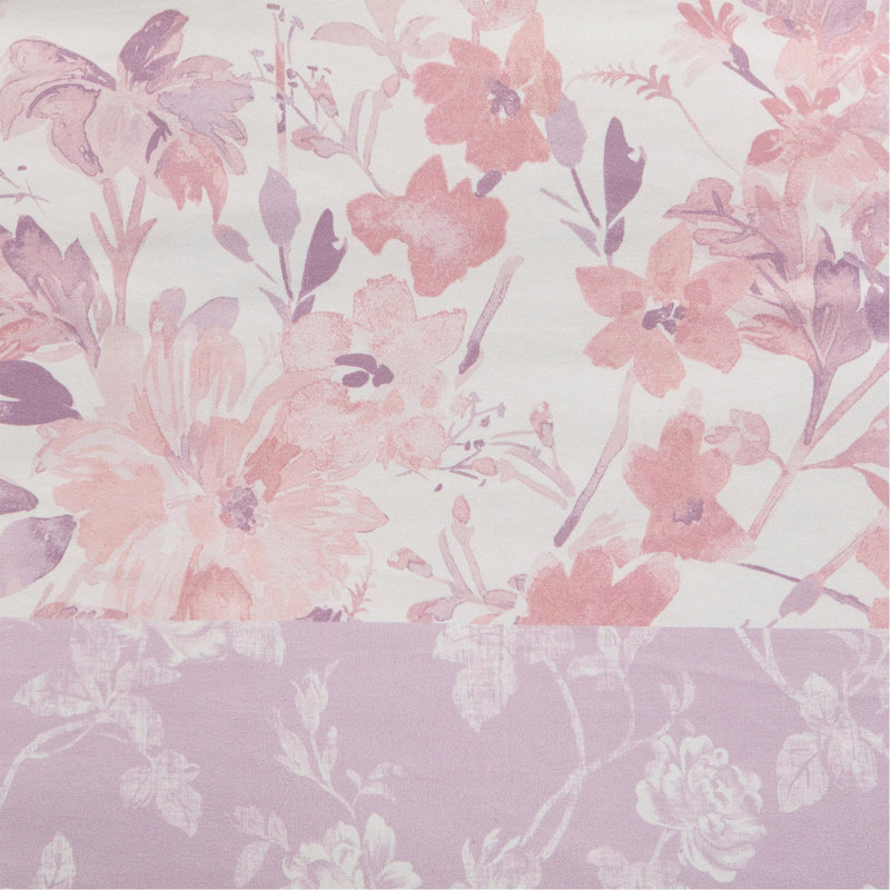 Ensemble de housse de couette à motif floral à motif cachemire double / grand