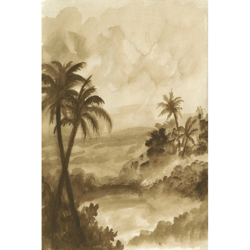 British Tropics I - Wrapped Canvas Print, 76cm H x 51cm W x 3.8cm D